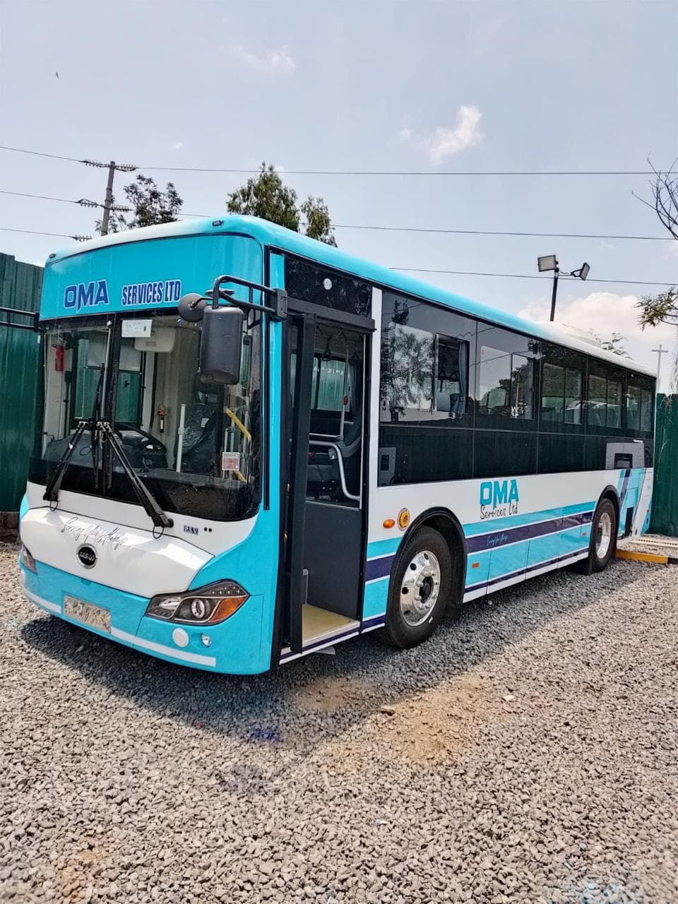 OMA electric bus in Nairobi streets
